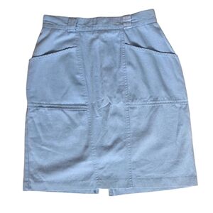 Light Blue Women's Vintage Skirt